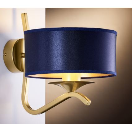 Jupiter 2115 - Wandleuchte KASZMIR 1xE27/15W/230V blau/gold