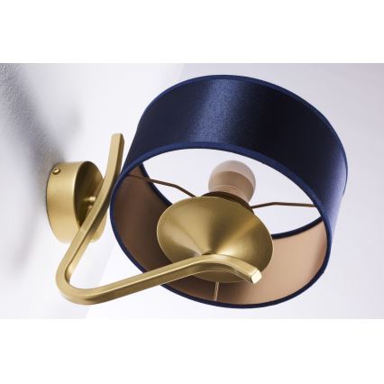 Jupiter 2115 - Wandleuchte KASZMIR 1xE27/15W/230V blau/gold