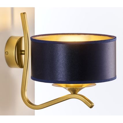 Jupiter 2115 - Wandleuchte KASZMIR 1xE27/15W/230V blau/gold
