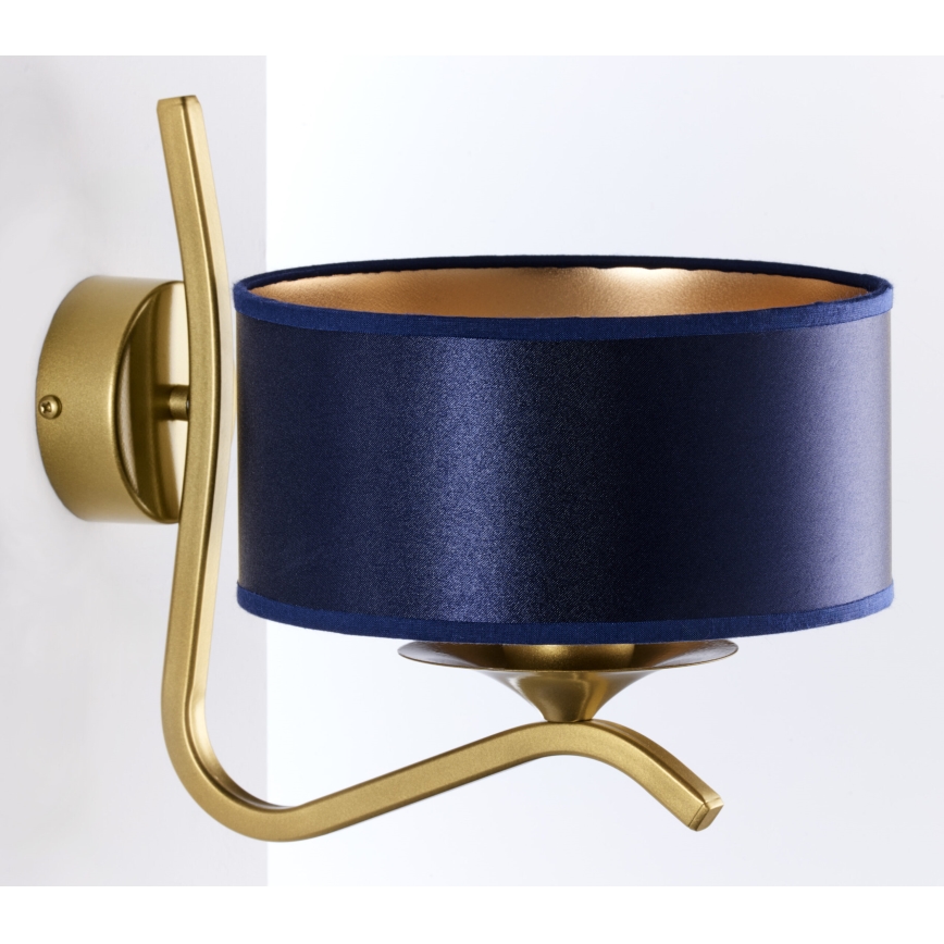 Jupiter 2115 - Wandleuchte KASZMIR 1xE27/15W/230V blau/gold
