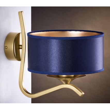 Jupiter 2115 - Wandleuchte KASZMIR 1xE27/15W/230V blau/gold