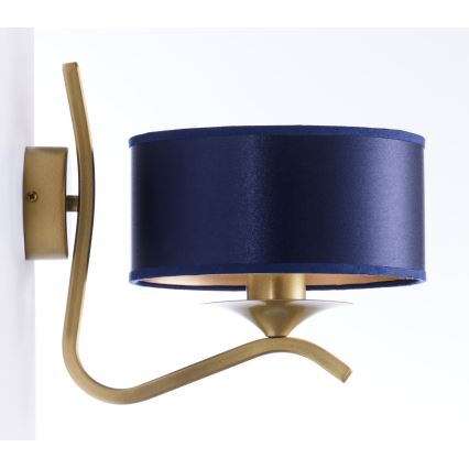 Jupiter 2115 - Wandleuchte KASZMIR 1xE27/15W/230V blau/gold