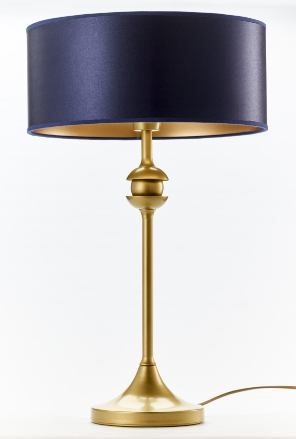 Jupiter 2116 - Tischlampe KASZMIR 1xE27/15W/230V blau/gold