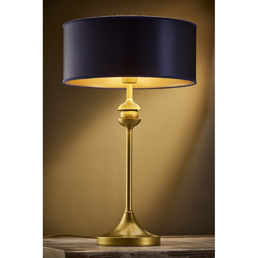 Jupiter 2116 - Tischlampe KASZMIR 1xE27/15W/230V blau/gold