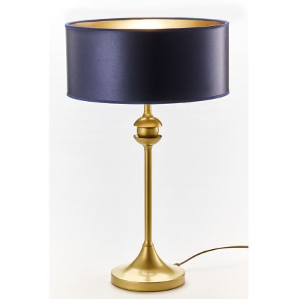 Jupiter 2116 - Tischlampe KASZMIR 1xE27/15W/230V blau/gold