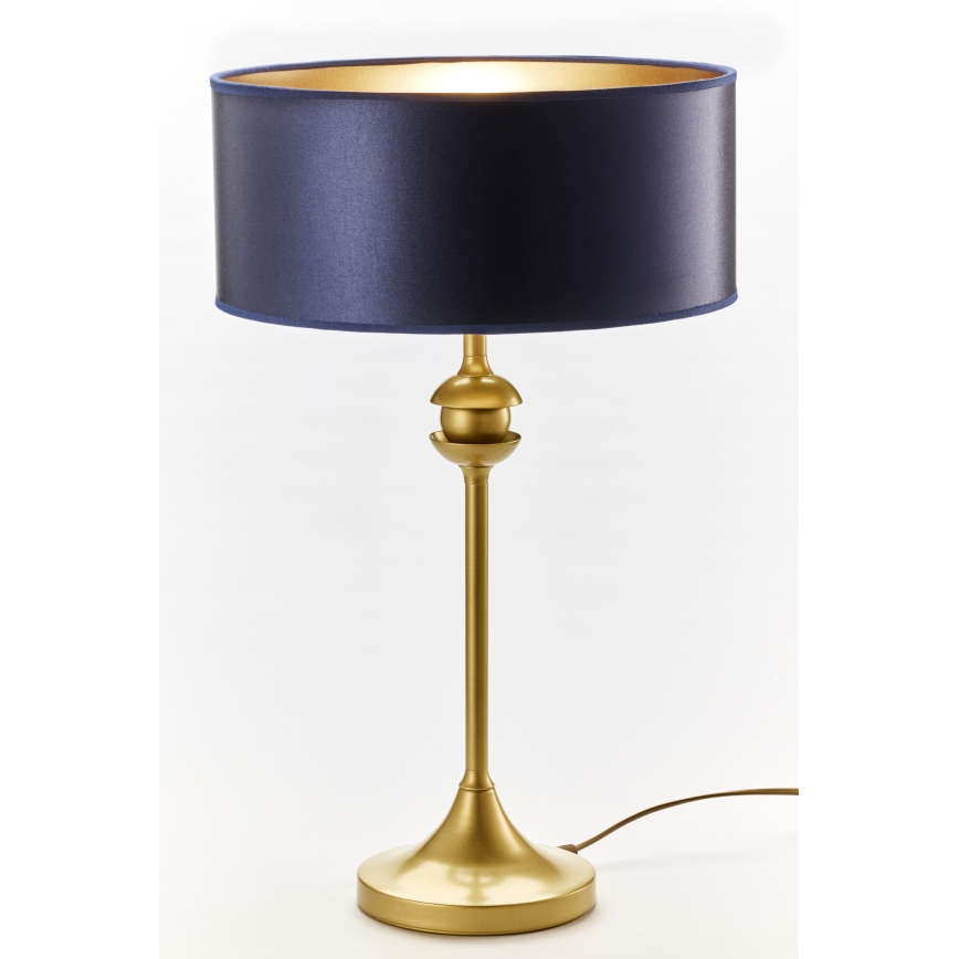 Jupiter 2116 - Tischlampe KASZMIR 1xE27/15W/230V blau/gold