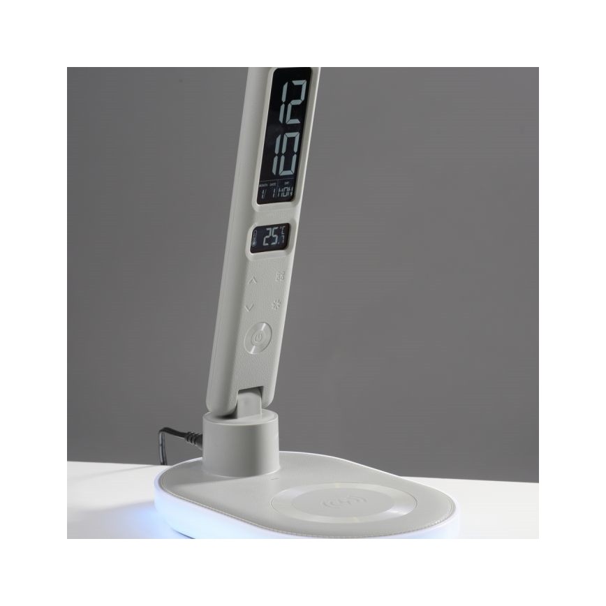 JUST LIGHT. 11018-16 - LED RGBW dimmbare Touch-Tischlampe mit kabellosem Laden TINA LED/4W/230V weiß