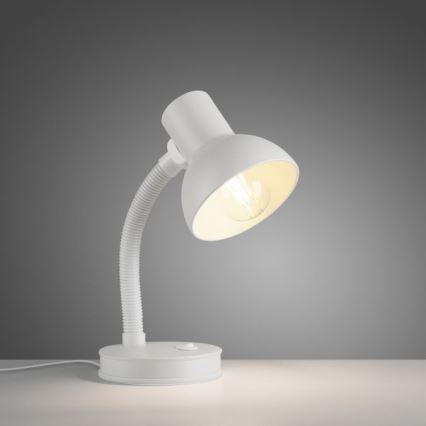 JUST LIGHT. 11080-16 - Flexible Tischlampe FLEXI 1xE27/25W/230V weiß