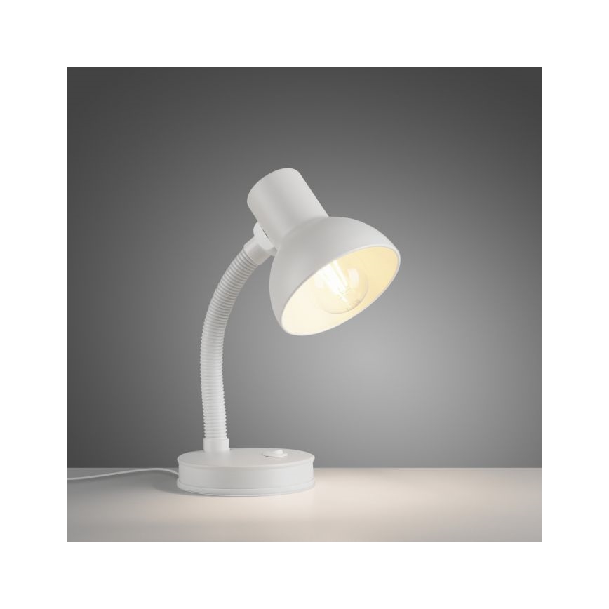 JUST LIGHT. 11080-16 - Flexible Tischlampe FLEXI 1xE27/25W/230V weiß