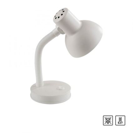 JUST LIGHT. 11080-16 - Flexible Tischlampe FLEXI 1xE27/25W/230V weiß