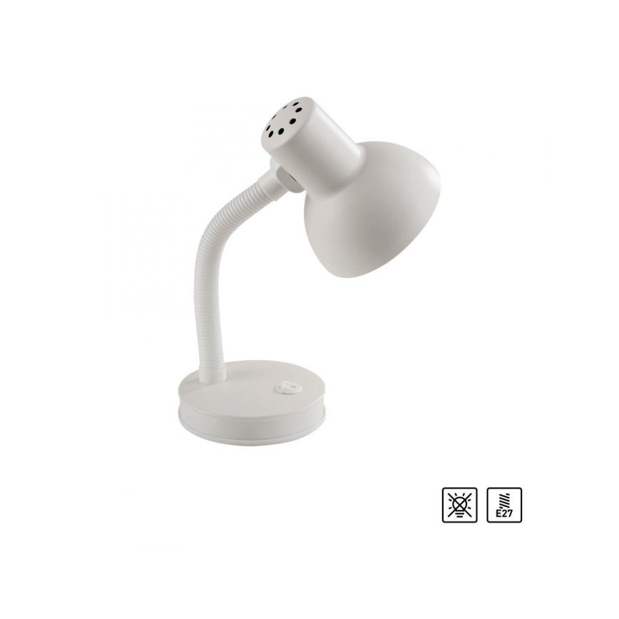 JUST LIGHT. 11080-16 - Flexible Tischlampe FLEXI 1xE27/25W/230V weiß