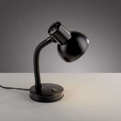 JUST LIGHT. 11080-18 - Verstellbare Tischlampe FLEXI 1xE27/25W/230V, schwarz