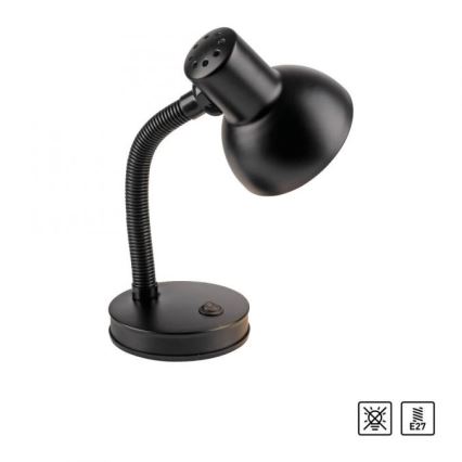 JUST LIGHT. 11080-18 - Verstellbare Tischlampe FLEXI 1xE27/25W/230V, schwarz