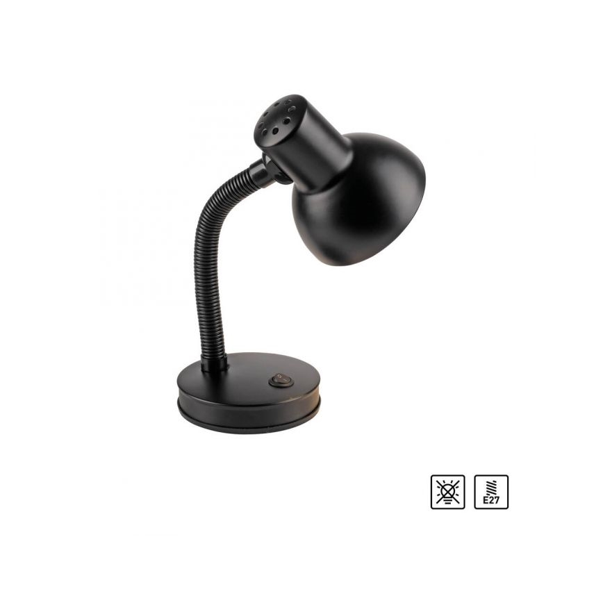 JUST LIGHT. 11080-18 - Verstellbare Tischlampe FLEXI 1xE27/25W/230V, schwarz