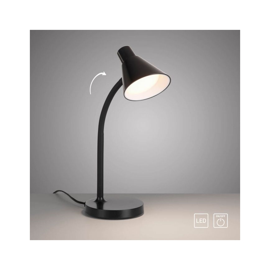 JUST LIGHT. 11248-18 - flexible LED-Schreibtischlampe PIXIE LED/4,5 W/230 V schwarz