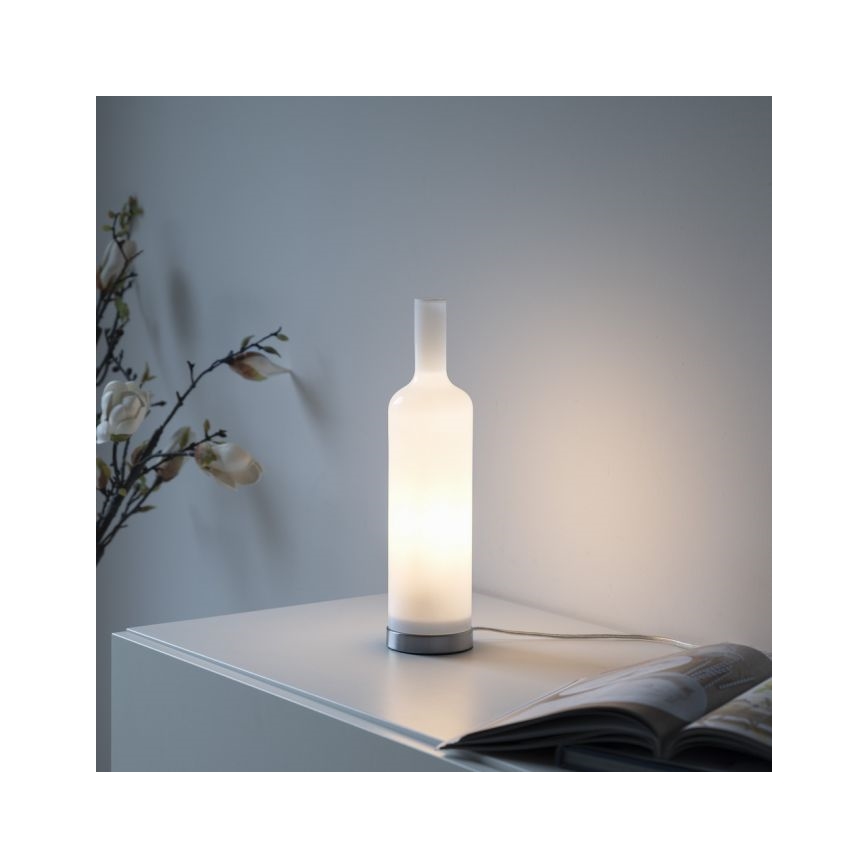 JUST LIGHT. 14006-16 - Tischlampe BOTTLE 1xE14/25W/230V weiß
