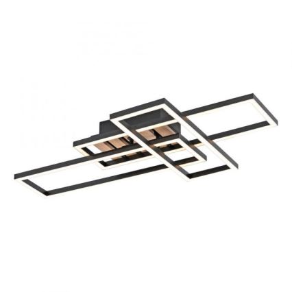 JUST LIGHT. 14051-79 - LED-Deckenleuchte AKUSTIKA LED/20,5W/230V Eiche/Schwarz