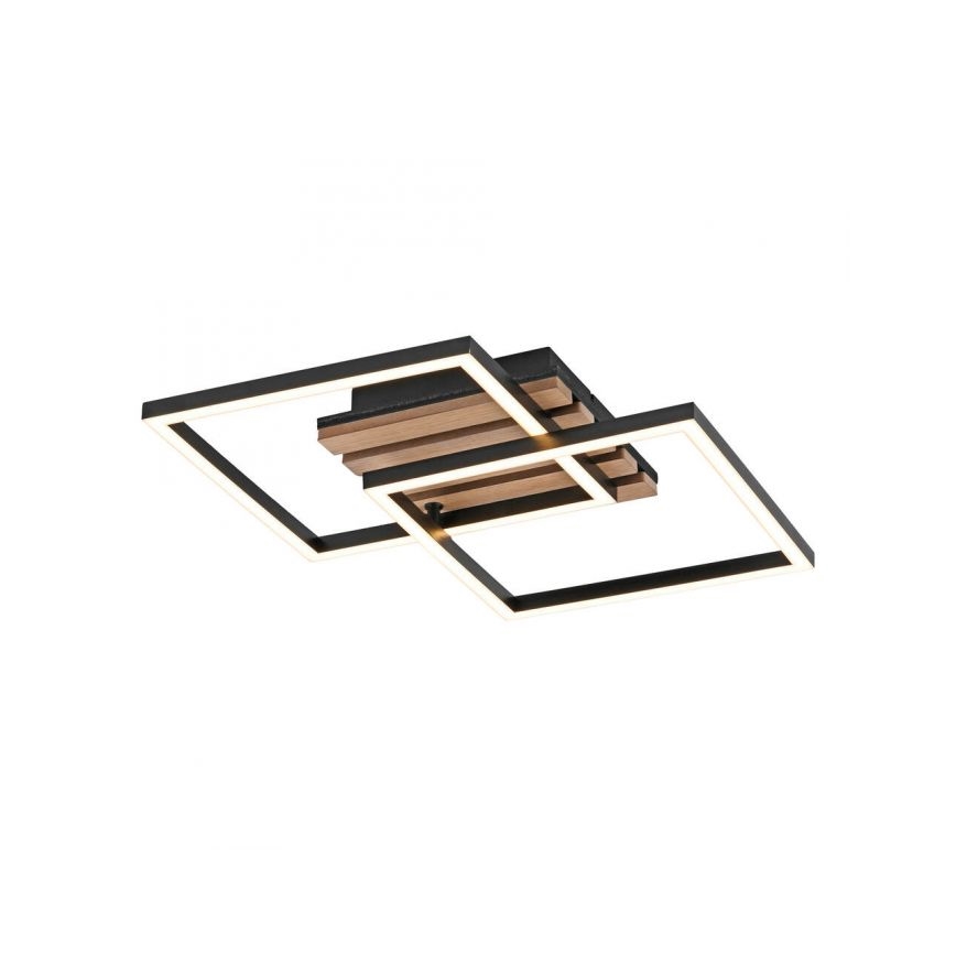 JUST LIGHT. 14053-79 - LED-Deckenleuchte AKUSTIK LED/15W/230V Eiche/Schwarz