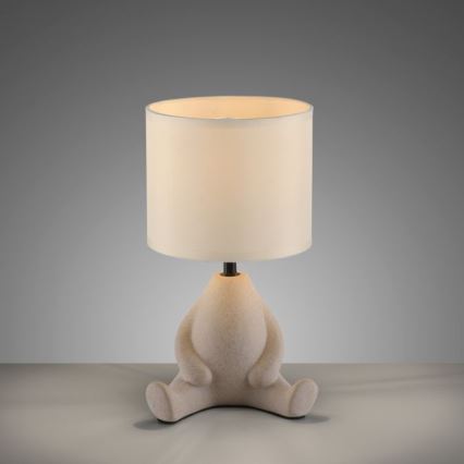 JUST LIGHT. 14190-39 - Tischlampe TED 1xE27/25W/230V beige