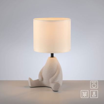 JUST LIGHT. 14190-39 - Tischlampe TED 1xE27/25W/230V beige