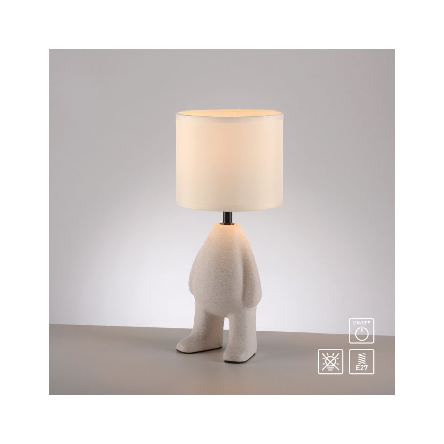 JUST LIGHT. 14191-39 - Tischlampe TED 1xE27/25W/230V beige