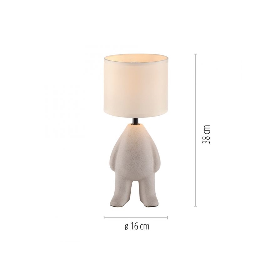 JUST LIGHT. 14191-39 - Tischlampe TED 1xE27/25W/230V beige