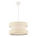 Kabel-Hängeleuchte HALO 1xE27/60W/230V, cremefarben