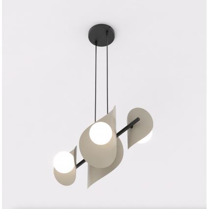 Kabel-Pendelleuchte ELEMENTI 4xG9/8W/230V beige