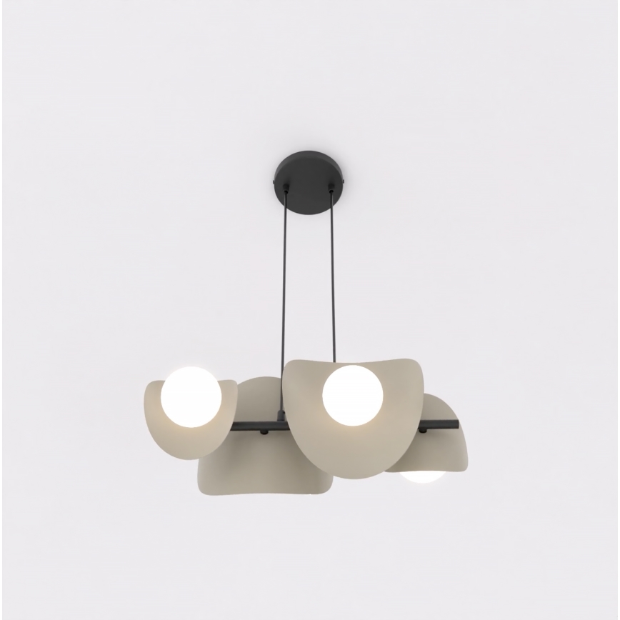 Kabel-Pendelleuchte ELEMENTI 4xG9/8W/230V beige