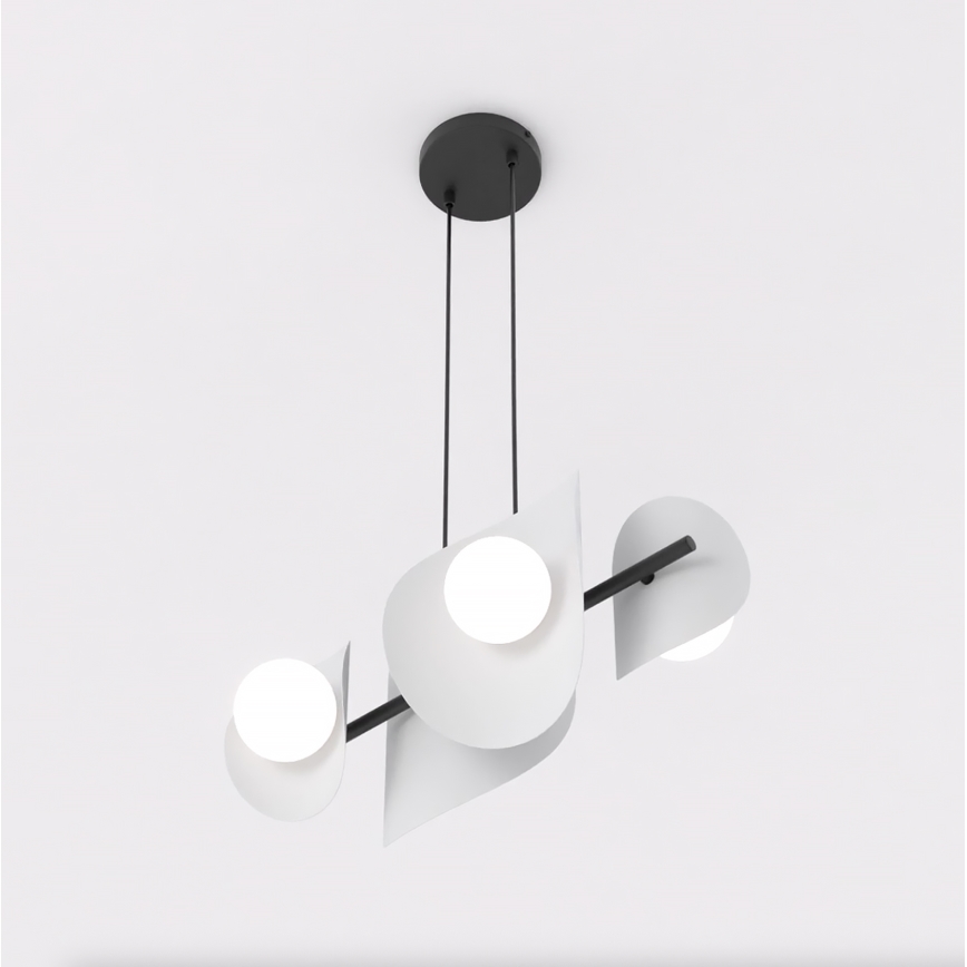 Kabel-Pendelleuchte ELEMENTI 4xG9/8W/230V, grau