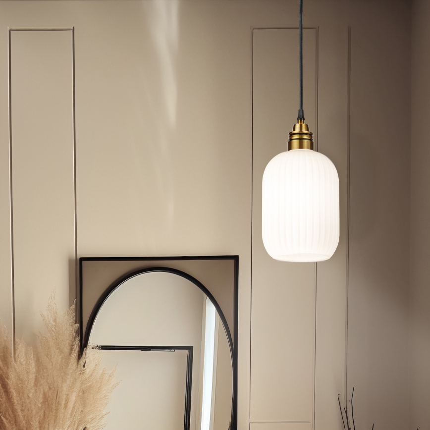 Kabel-Pendelleuchte HECTOR 1xE27/15W/230V Ø 14 cm