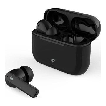 Kabellose Kopfhörer mit ENC, 450 mAh + 2x 40 mAh, IPX4, schwarz