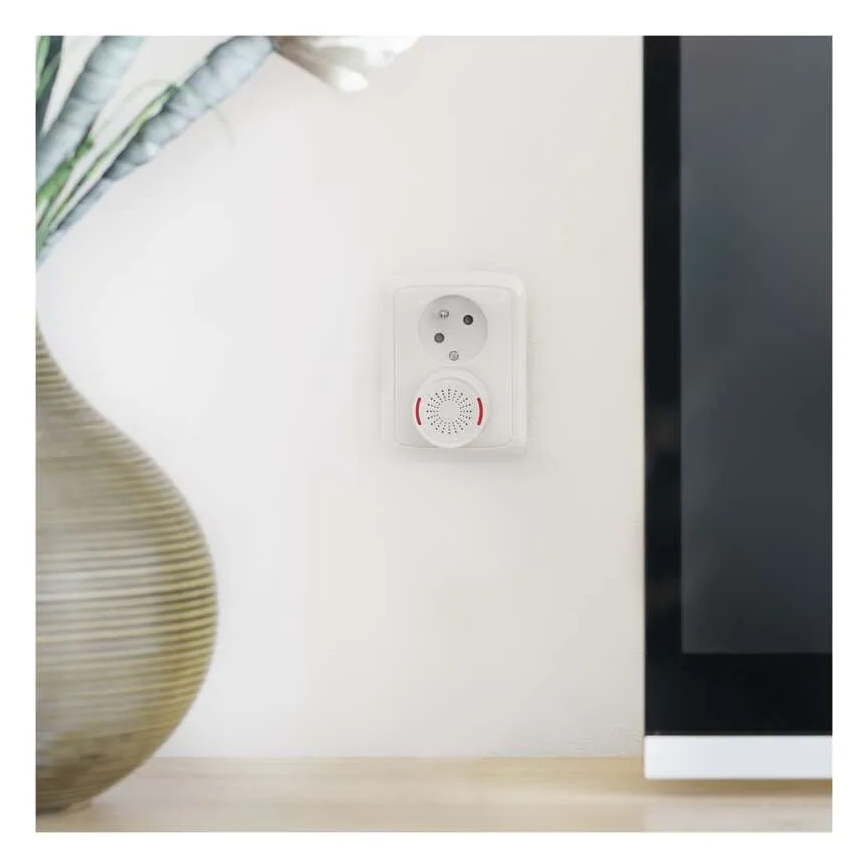 Kabellose Türklingel für Steckdose 230V + 1xCR2032 weiß