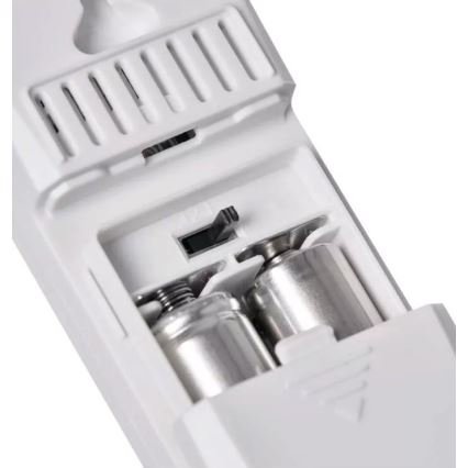 Kabellose Wetterstation mit Wecker 2xAAA + 2xAA weiß
