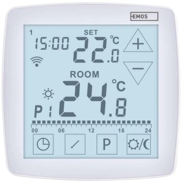 Kabelloses digitales Thermostat GoSmart 230V/16A Wi-FI Tuya