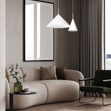 Kabelpendelleuchte CAPITAL 1xGX53/15W/230V Ø 17 cm, weiß