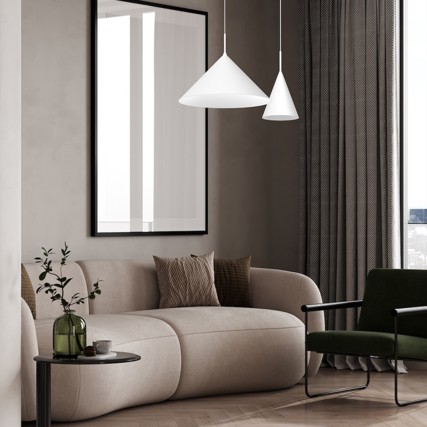 Kabelpendelleuchte CAPITAL 1xGX53/15W/230V Ø 17 cm, weiß