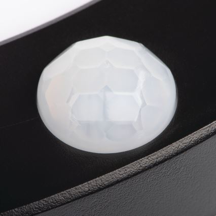 LED Decken-/Abgehängte Leuchte mit Bewegungssensor 2in1 ERGA LED/17W/230V 3000/4000/6500K Schwarz
