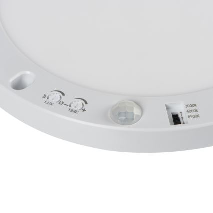 LED-Decken-/Einbauleuchte mit Bewegungssensor 2-in-1 ERGA LED/17W/230V 3000/4000/6500K weiß