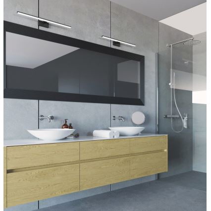 LED Badezimmerspiegelbeleuchtung ASTEN LED/15W/230V IP44 schwarz
