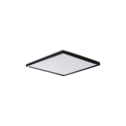 LED Deckenleuchte AZPO LED/12,3W/230V 3000/4000/6000K 22,5x22,5 cm IP54 schwarz