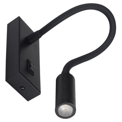 LED Flexibles Leselicht TONIL LED/2,7W/230V schwarz
