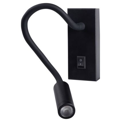 LED Flexibles Leselicht TONIL LED/2,7W/230V schwarz