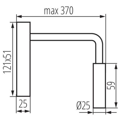 LED Flexibles Leselicht TONIL LED/2,7W/230V schwarz