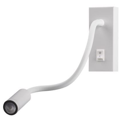 LED Flexibles Leselicht TONIL LED/2,7W/230V Weiß
