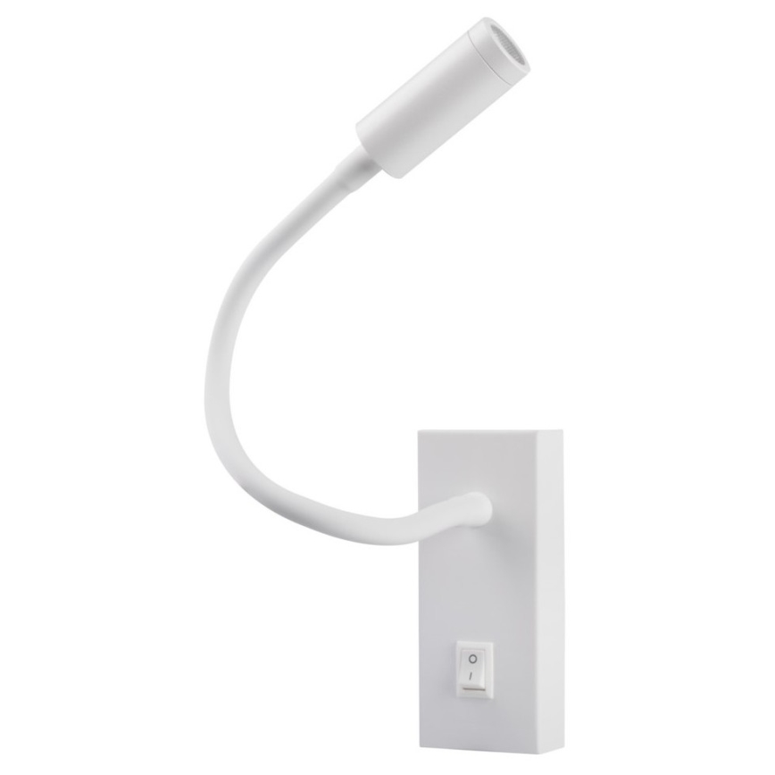 LED Flexibles Leselicht TONIL LED/2,7W/230V Weiß