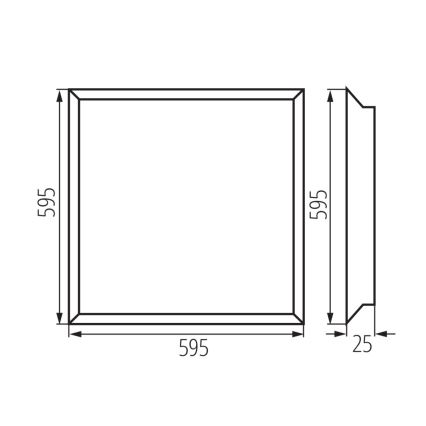 LED-Deckenpanel BLINGO LED/38W/230V 60x60 cm