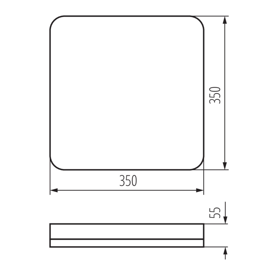 LED-Hochleistungs-Deckenleuchte mit Bewegungssensor IPER LED/35W/230V IK10 IP65 eckig weiß