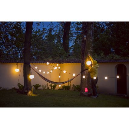 Dekorative LED-Outdoor-Kette GARLAND STONO 10xLED/10W/230V 6m IP67