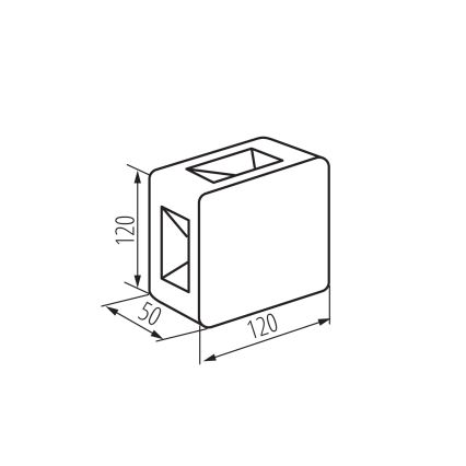 LED-Außenwandleuchte REFAZI LED/6W/230V IP54 Anthrazit